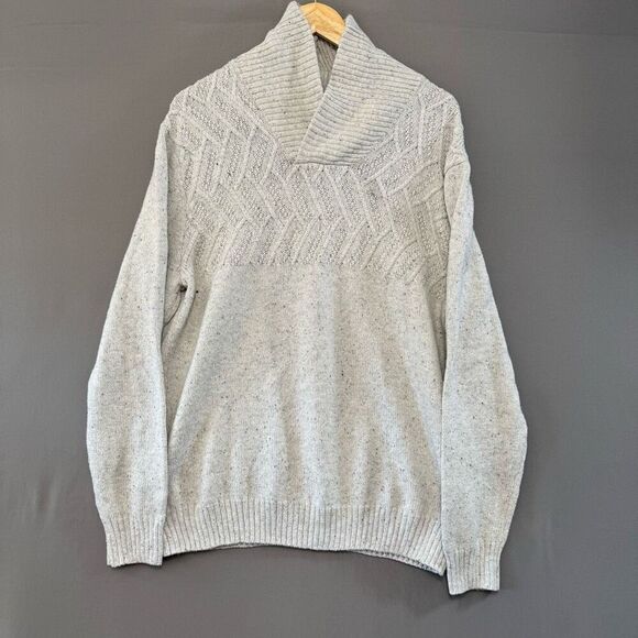 Chaps Ralph Lauren Men’s High Neck Sweater Size Large Cotton Blend Preppy - Picture 1 of 8